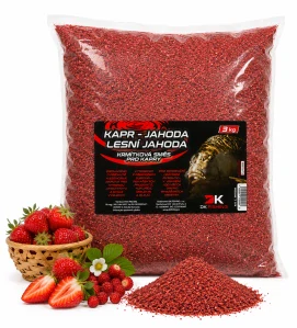 DK FISHING krmítková směs Kapr-Jahoda/lesní jahoda 3kg